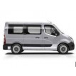 Kit film solaire prédécoupé Renault Master (3) L1 minibus 5 portes (depuis 2019) 1 porte latérale avec vitres fixes