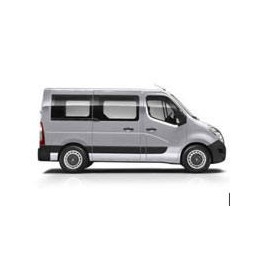 Kit film solaire prédécoupé Renault Master (3) L1 minibus 5 portes (depuis 2019) 1 porte latérale avec vitres fixes