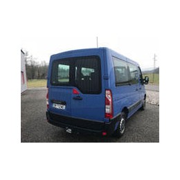 Kit film solaire prédécoupé Renault Master (3) L1 minibus 6 portes (depuis 2019) 2 portes latérales avec vitres ouvrantes