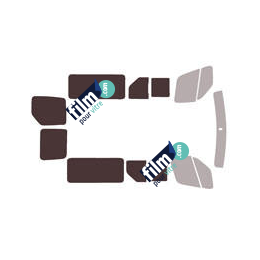 Kit film solaire prédécoupé Renault Master (3) L2 minibus 6 portes (depuis 2019) 2 portes latérales avec vitres ouvrantes