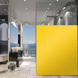Film pour vitre maison couleur jaune clair idéal pour bloquer la vue - 80 microns