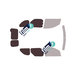 Kit film solaire prédécoupé Renault Express (2) ludospace 5 portes (depuis 2021) 1 porte laterale