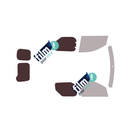 Kit film solaire prédécoupé Renault Express (2) Van utilitaire 5 portes (depuis 2021) 1 porte laterale, 2 vitres laterales