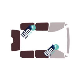 Kit film solaire prédécoupé Volkswagen Caddy (5) Maxi hayon 5 portes (depuis 2021) 2 portes laterales , vitres fixes, hayon