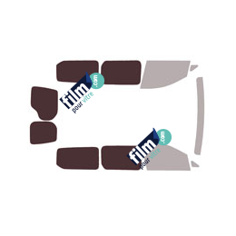 Kit film solaire prédécoupé Volkswagen Caddy (5) Maxi 2 portes arrieres 6 portes (depuis 2021) 2 portes latérales,vitres fixes