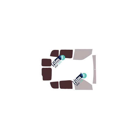 Kit film solaire prédécoupé Opel Combo (C) ludospace 6 portes (2011 - 2018) vitres fixes et 2 portes arrieres