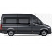 Kit film solaire prédécoupé Mercedes-Benz Sprinter (3) moyen minibus 5 portes (depuis 2019) vitres fixes