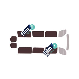 Kit film solaire prédécoupé Mercedes-Benz Sprinter (3) Long minibus 5 portes (depuis 2019) Vitres fixes