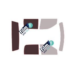 Kit film solaire prédécoupé Dodge Ram (5) Méga Cab pick-up 4 portes (2018 - 2025)