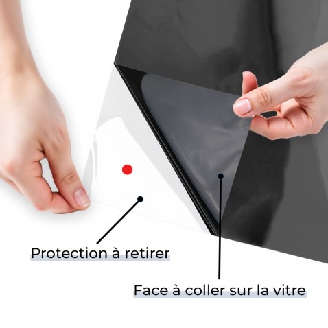 Film anti-éblouissement pour double vitrage - noir foncé