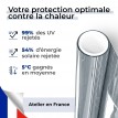 Film anti chaleur fenetre pour simple vitrage bon compromis - bleu clair
