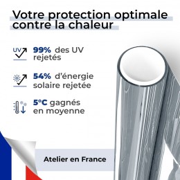 Film anti chaleur fenetre pour simple vitrage bon compromis - bleu clair