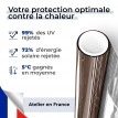 Film anti chaleur pour simple vitrage meilleure performance - bronze