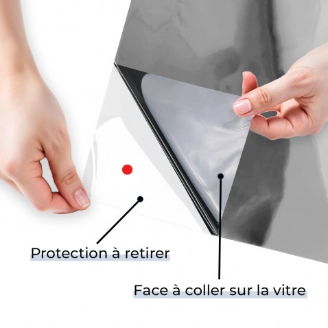 Film anti chaleur pour simple vitrage meilleure performance - alu foncé et noir