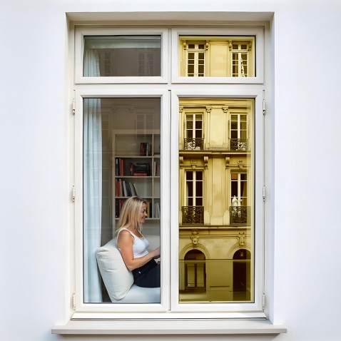 Film anti chaleur pour simple vitrage meilleure performance - doré