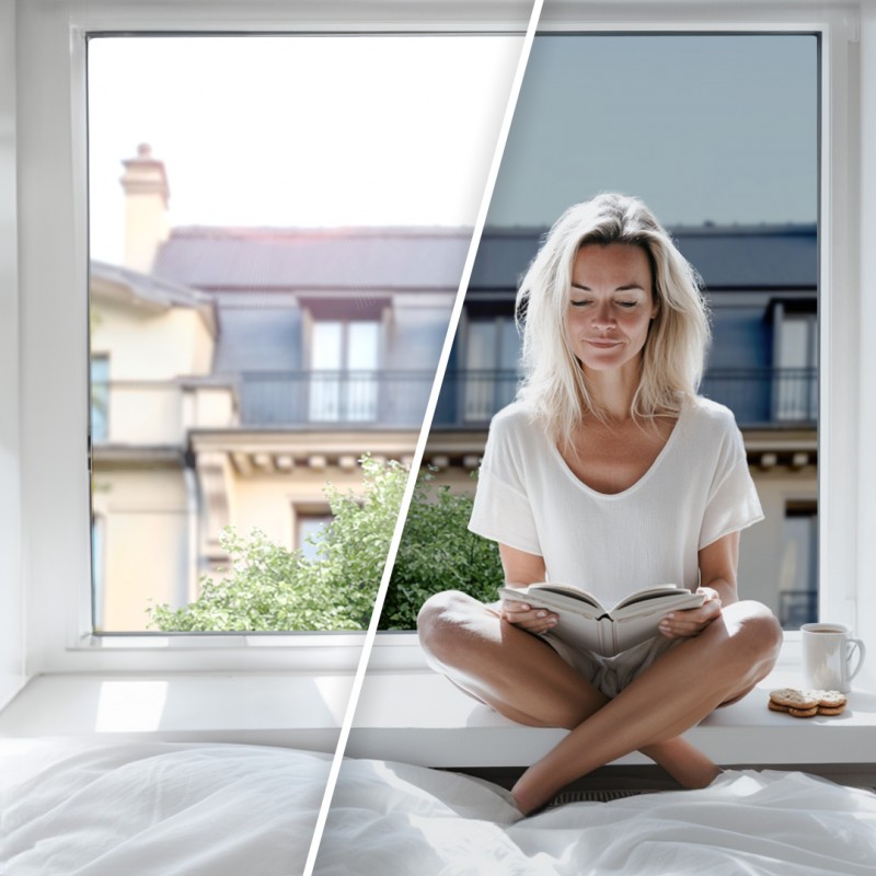 Film solaire anti chaleur pour double vitrage meilleure performance - gris fumé