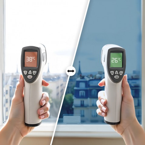 Film solaire anti chaleur pour double vitrage meilleure performance - bleu