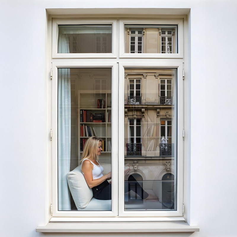 Film miroir sans tain réfléchissant pour petit vitrage vis-à-vis lointain - alu clair