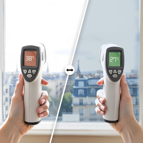 Film miroir sans tain réfléchissant pour petit vitrage vis-à-vis lointain - alu clair