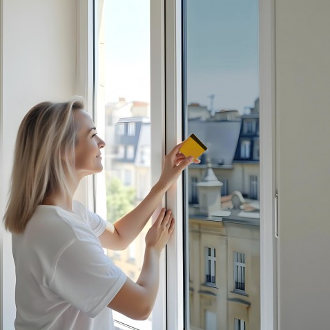 Film miroir sans tain repositionnable pour grand vitrage - alu clair