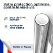 Film miroir sans tain repositionnable pour grand vitrage - alu clair