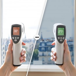 Film miroir sans tain repositionnable pour grand vitrage - alu clair