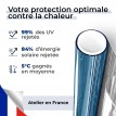 Film anti chaleur pour velux - bleu