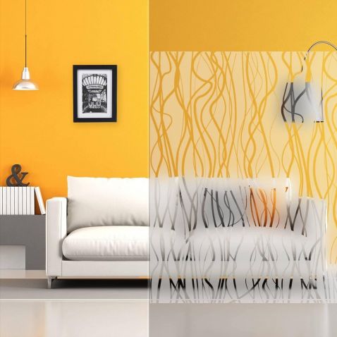 DIMEXACT Film Décoratif sur Le thème de la Nature, Adhésif pour Fenêtre, de H : 1.52 m x L : 0.5 m / 1 m / 1.5 m / 2 m / 2.5 m /