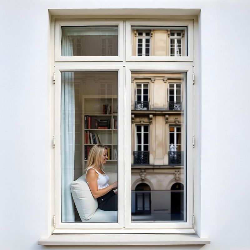 DIMEXACT Film Miroir sans Tain Électrostatique Repositionnable Anti Regard et Chaleur, Largeur 1,52 m, en Rouleau