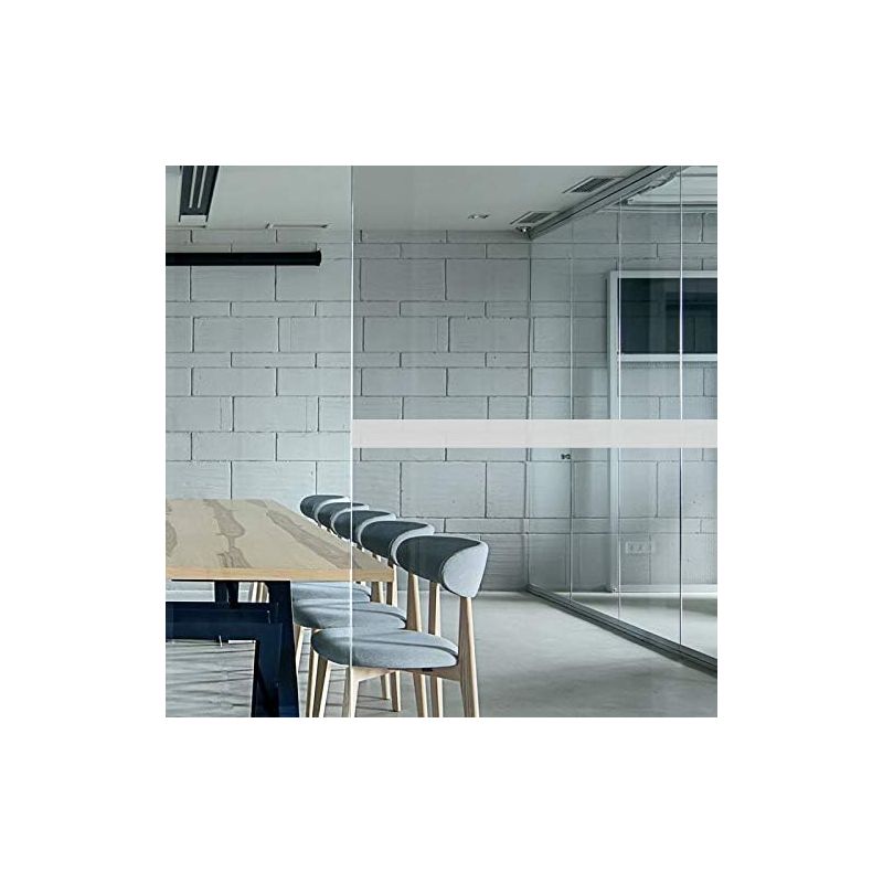 DIMEXACT Bandes de Signalisation Autocollantes pour Vitrages, Blanches, Dépolis et de Couleur, Longueur de 10 m, en Rouleau