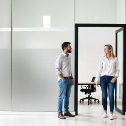 Film dépoli translucide adhésif - Pose facile