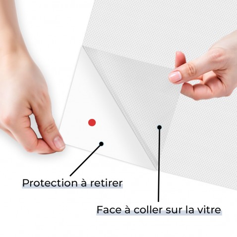 Film dépoli translucide adhésif - Pose facile