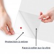 Film dépoli translucide adhésif - Pose facile