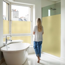 Film dépoli jaune adhésif