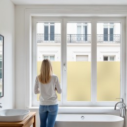 Film dépoli jaune adhésif