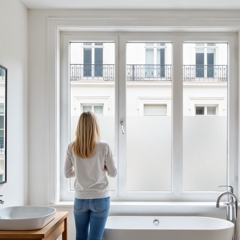 Film dépoli repositionnable blanc