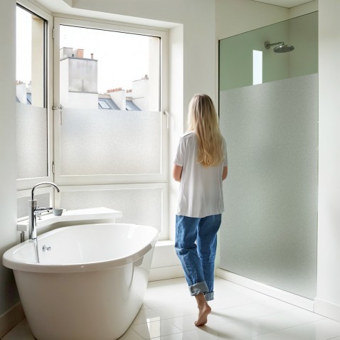 Film dépoli repositionnable translucide