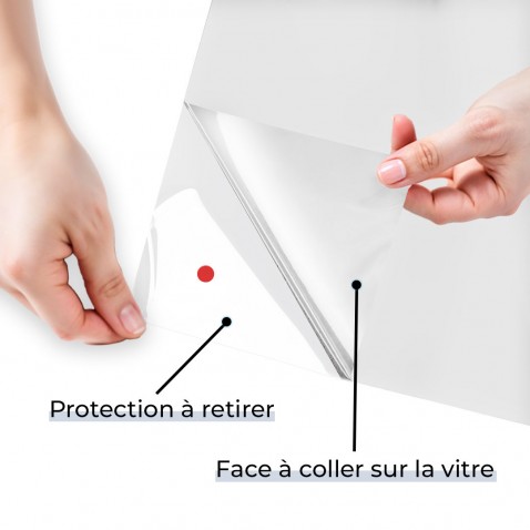 Film dépoli repositionnable translucide