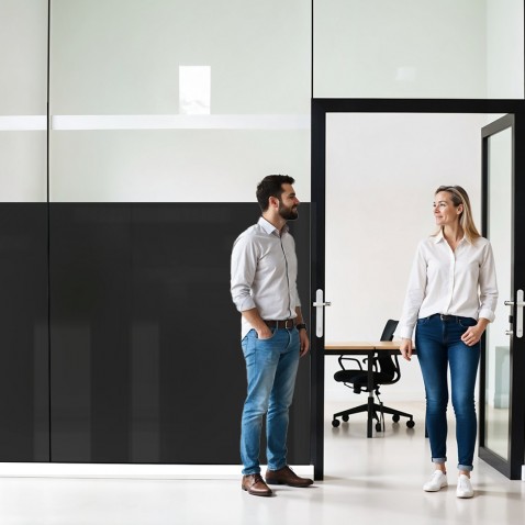 Film occultant noir nacré pour fenêtre