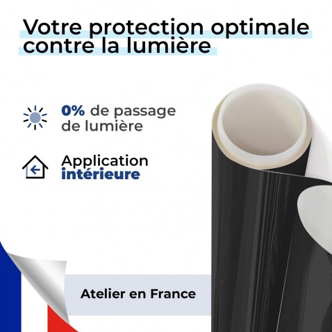 Film occultant noir nacré pour fenêtre