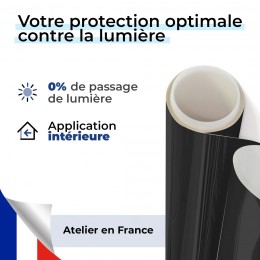 Film occultant noir nacré pour fenêtre