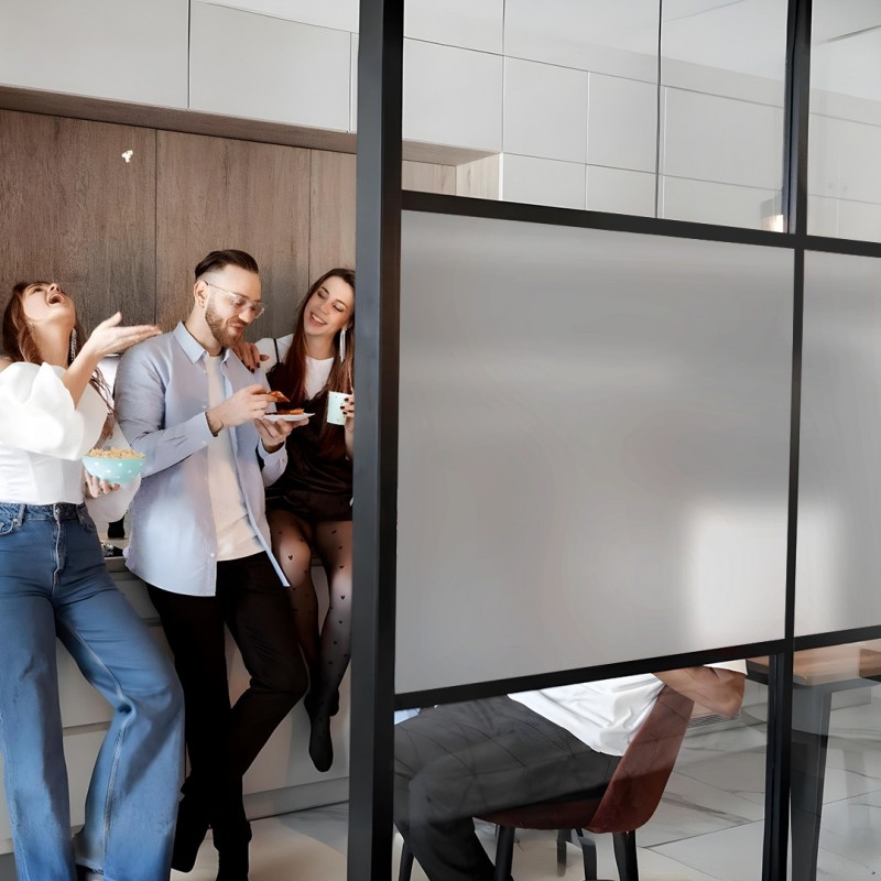 Film occultant argent brillant pour fenêtre