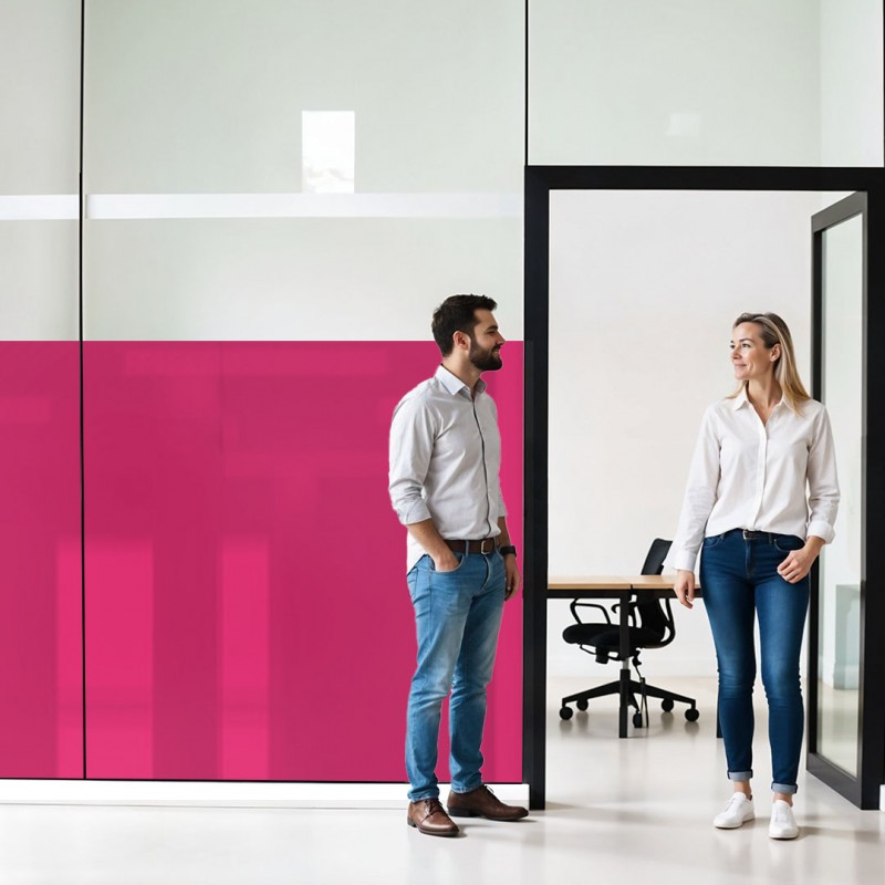 Film occultant fushia brillant pour fenêtre