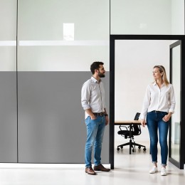 Film occultant gris mat pour fenêtre