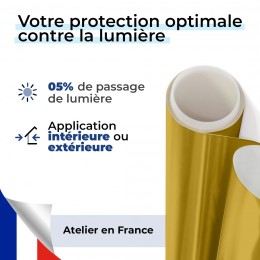 Film occultant or brillant pour fenêtre