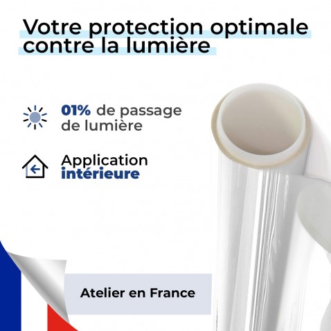 Film occultant blanc nacré pour fenêtre