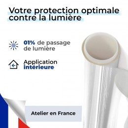 Film occultant blanc nacré pour fenêtre