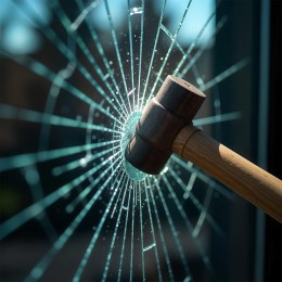 Film de sécurité et anti chaleur pour choc depuis l'intérieur alu foncé - 125 microns