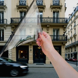 Film anti effraction incolore pour choc depuis l'extérieur - 310 microns