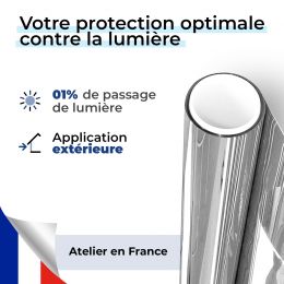 Film occultant à effet miroir pour fenêtre